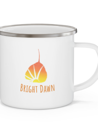 Joyful Ornaments Logo Enamel Camping Mug